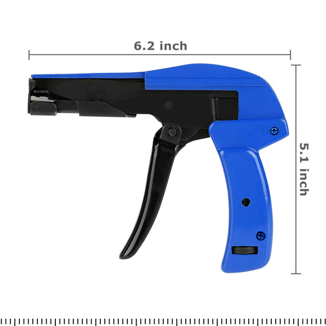 Industrial Zip Tie Gun Tension Fastening Tool 1 Motion Tie & Cut Off Cable Ties