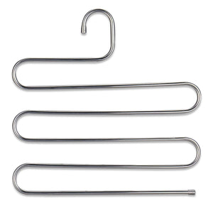 Trousers Hanger 5 Layers S Shape Pants Scarf Hanger Holder Closet Space Saver