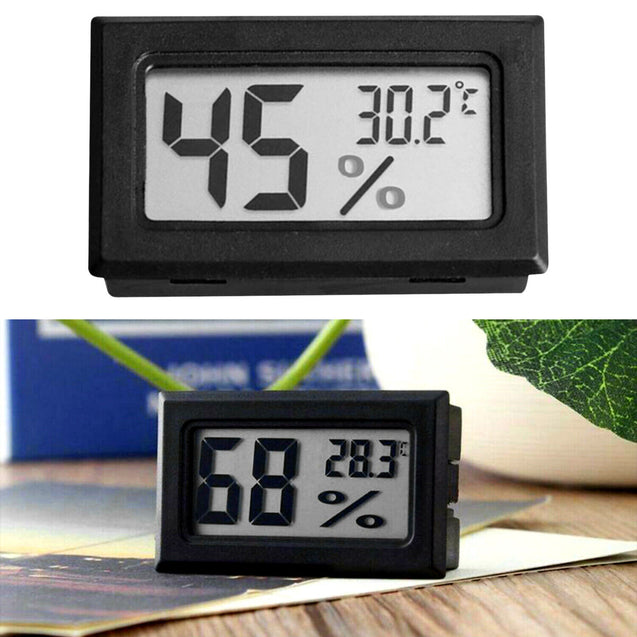 Digital LCD Hygrometer Humidity Meter Tester Reptile Temperature Thermometer US