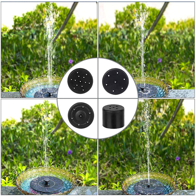 Solar Power Floating Fountain Outdoor Water Pump With Filter Panel Pond Pool