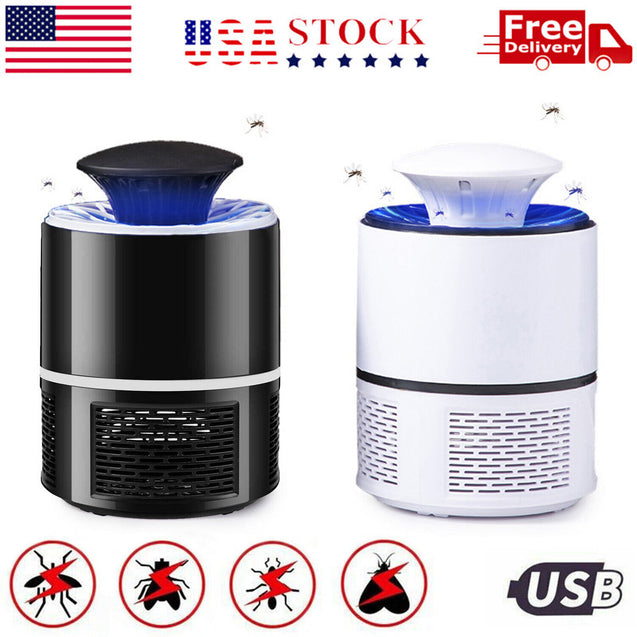 Electric UV Mosquito Killer Lamp Outdoor/Indoor Fly Bug Insect Zapper Trap USB