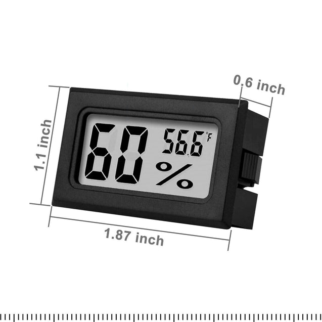 Digital LCD Hygrometer Humidity Meter Tester Reptile Temperature Thermometer US