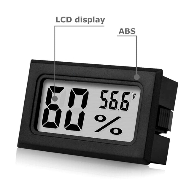 Digital LCD Hygrometer Humidity Meter Tester Reptile Temperature Thermometer US