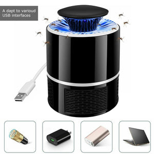 Electric UV Mosquito Killer Lamp Outdoor/Indoor Fly Bug Insect Zapper Trap USB