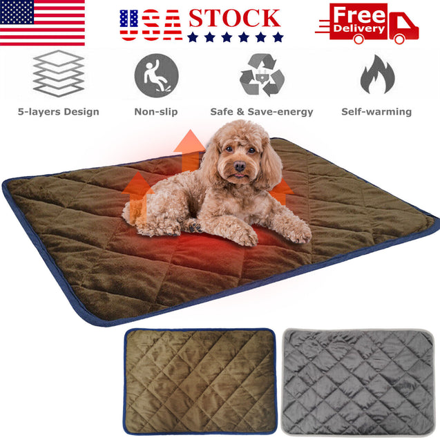 Pet Thermal Mat Self Warming Heating Hot Pad Mat for Pets Cat Dog Bed Non-slip