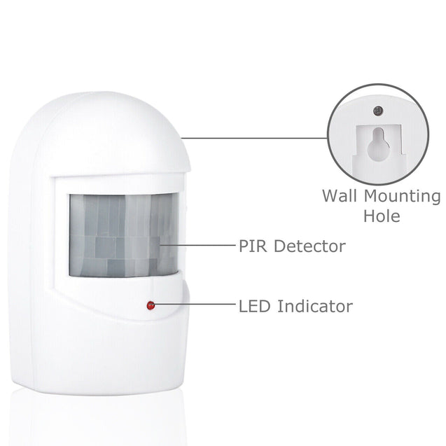 Wireless Driveway Alarm Infrared Motion Sensor Home Garage Alert Security System