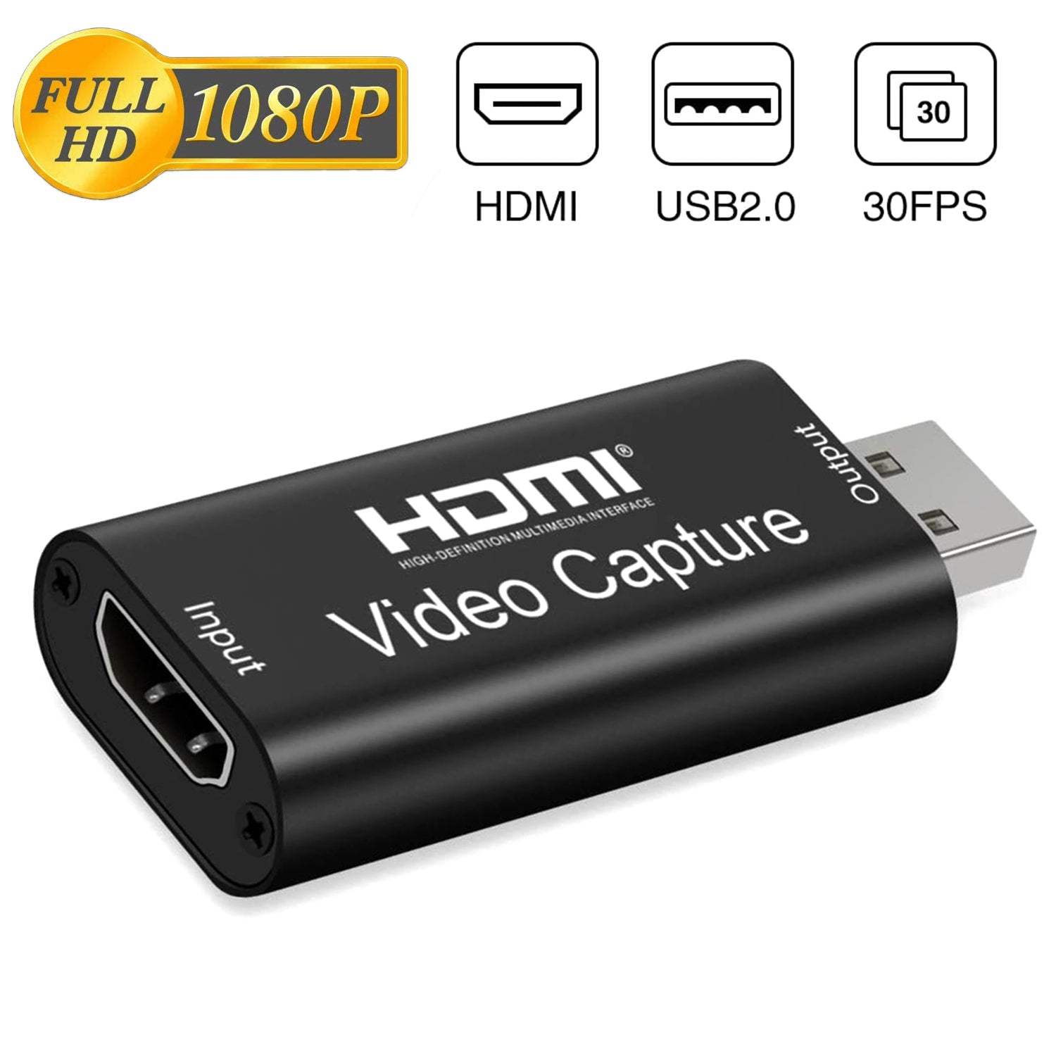 HDMI to USB2.0 Video Capture Card 1080P Recorder Phone Game/Video