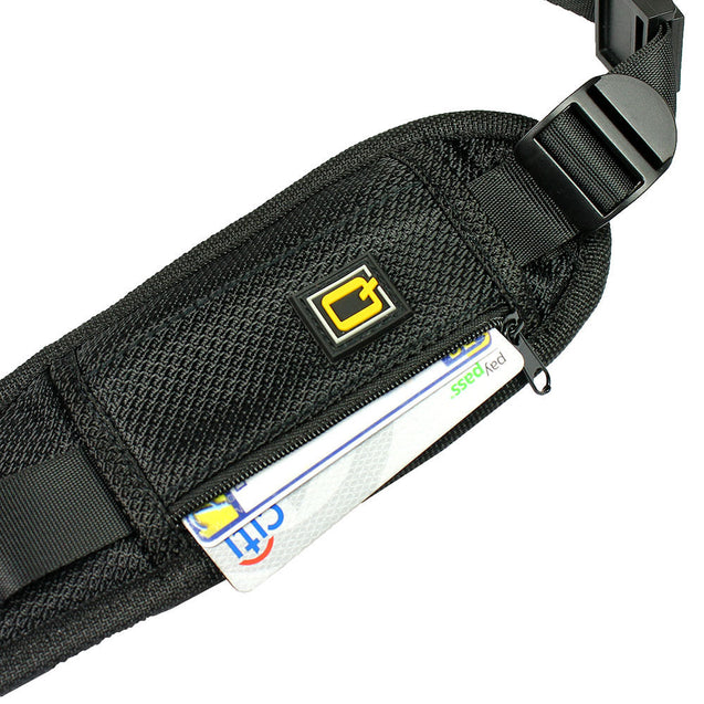 Shoulder Sling Strap Belt for DSLR Digital SLR Camera with Pocket - Black - Anyvolume.com